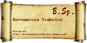 Bornemisza Szabolcs névjegykártya